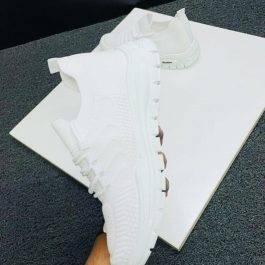 Fashion text Shoes – WHITE